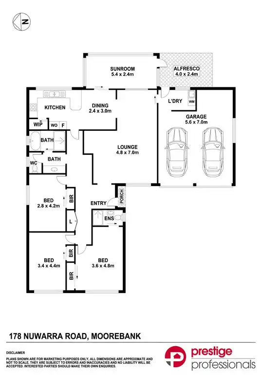 Floorplan of Homely house listing, 178 Nuwarra Road, Moorebank NSW 2170