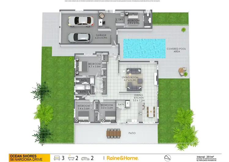Floorplan of Homely house listing, 56 Narooma Drive, Ocean Shores NSW 2483