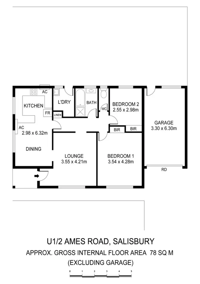 Floorplan of Homely unit listing, 1 & 2/2 Ames Road, Salisbury SA 5108