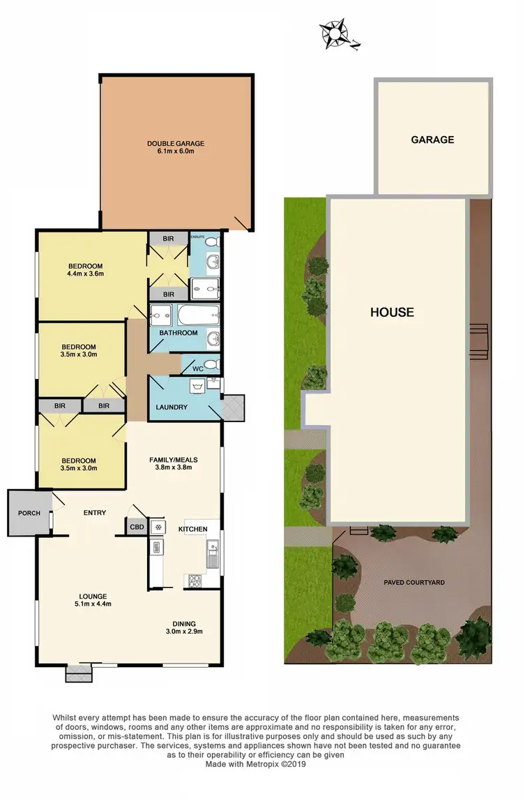 Floorplan of Homely villa listing, 1/36 Clydebank Road, Edithvale VIC 3196