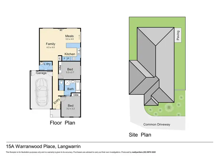 Floorplan of Homely unit listing, 15A Warrenwood Place, Langwarrin VIC 3910