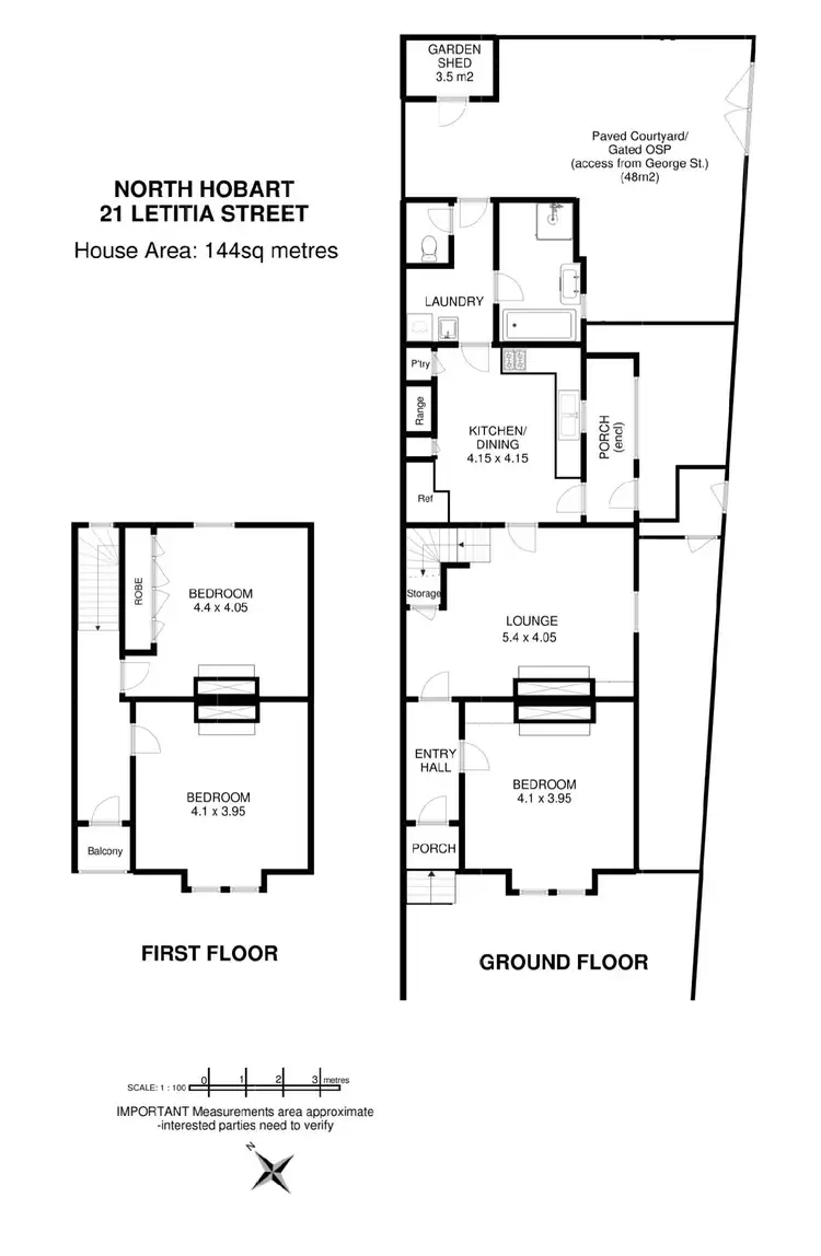 Floorplan of Homely house listing, 21 Letitia Street, North Hobart TAS 7000