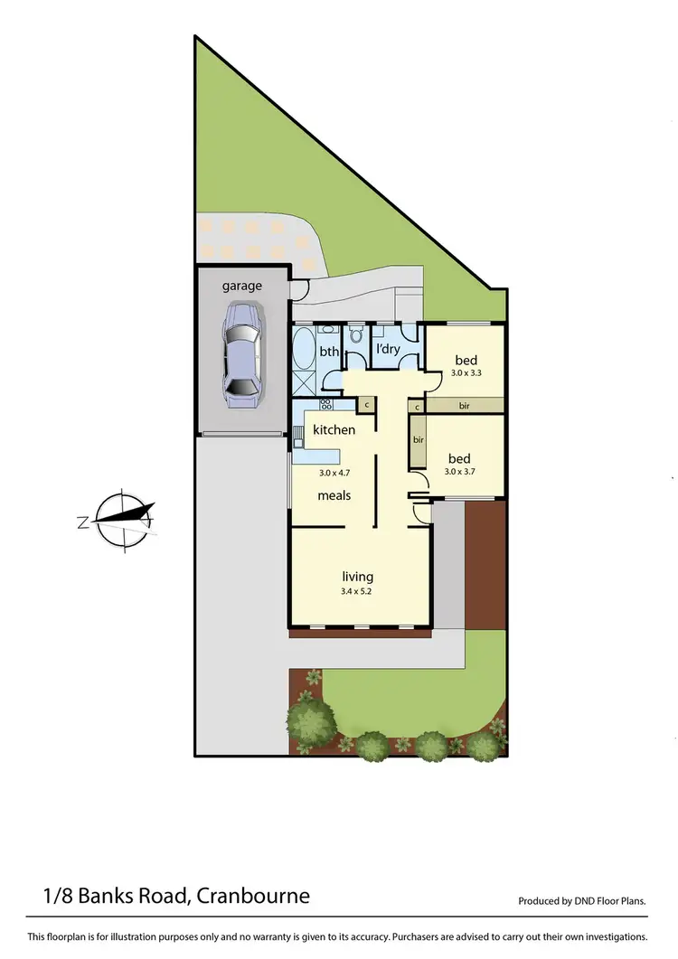 Floorplan of Homely house listing, 1/8 Banks Road, Cranbourne VIC 3977