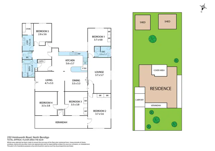 Floorplan of Homely house listing, 232 Holdsworth Road, North Bendigo VIC 3550