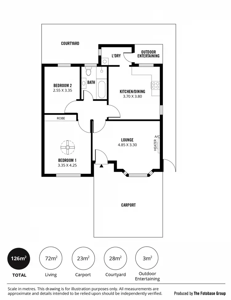 Floorplan of Homely unit listing, 3/7 Morley Street, Glenelg South SA 5045