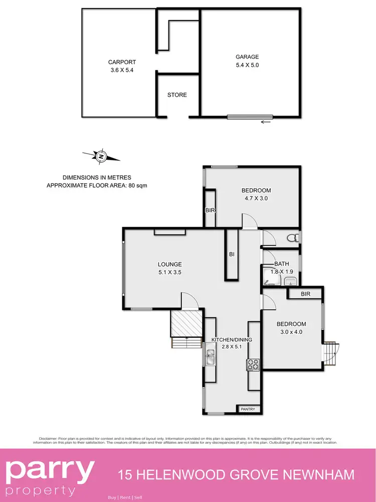 Floorplan of Homely house listing, 15 Helenwood Grove, Newnham TAS 7248