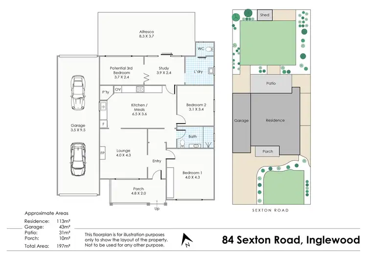 Floorplan of Homely house listing, 84 Sexton Road, Inglewood WA 6052
