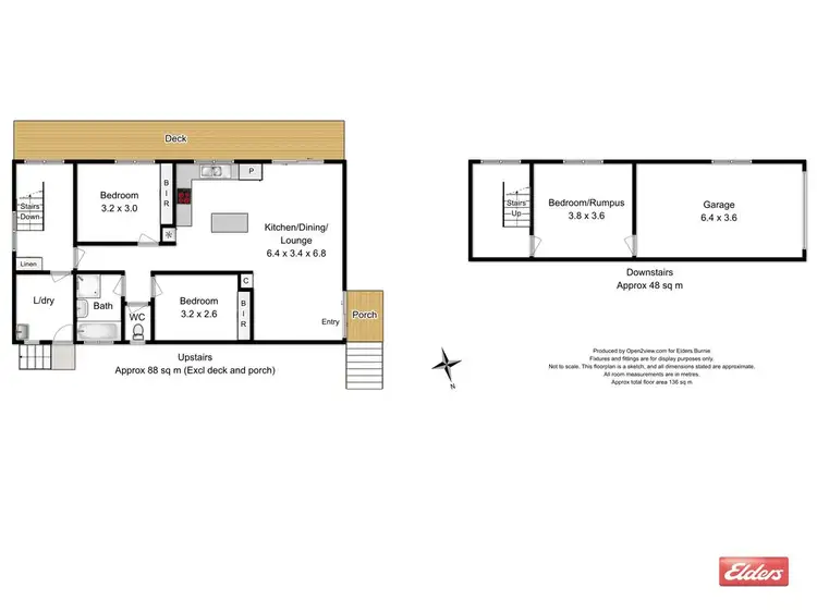 Floorplan of Homely unit listing, 1/59 Manuka Drive, Romaine TAS 7320