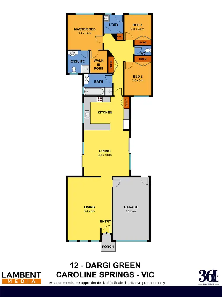 Floorplan of Homely house listing, 12 Dargi green, Caroline Springs VIC 3023