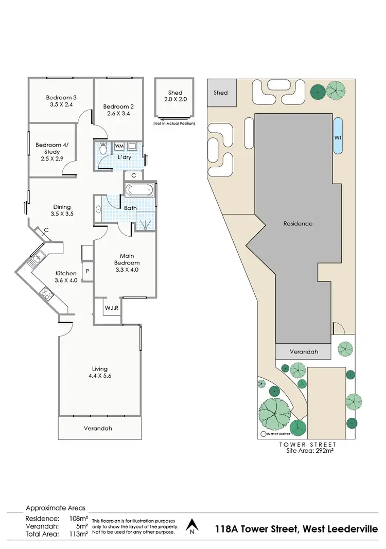 Floorplan of Homely house listing, 118A Tower Street, West Leederville WA 6007