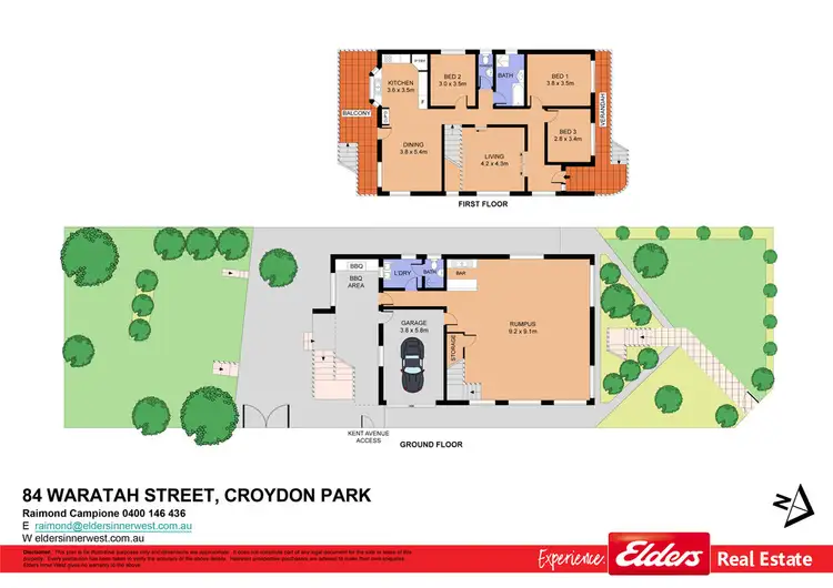 Floorplan of Homely house listing, 84 Waratah Street, Croydon Park NSW 2133