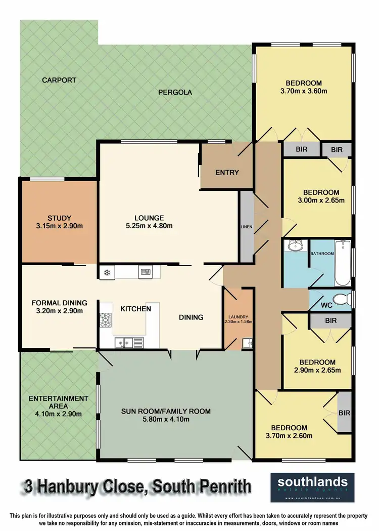 Floorplan of Homely house listing, 3 Hanbury Close, South Penrith NSW 2750