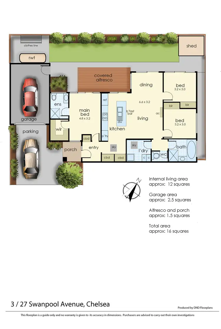 Floorplan of Homely unit listing, 3/27 Swanpool Avenue, Chelsea VIC 3196