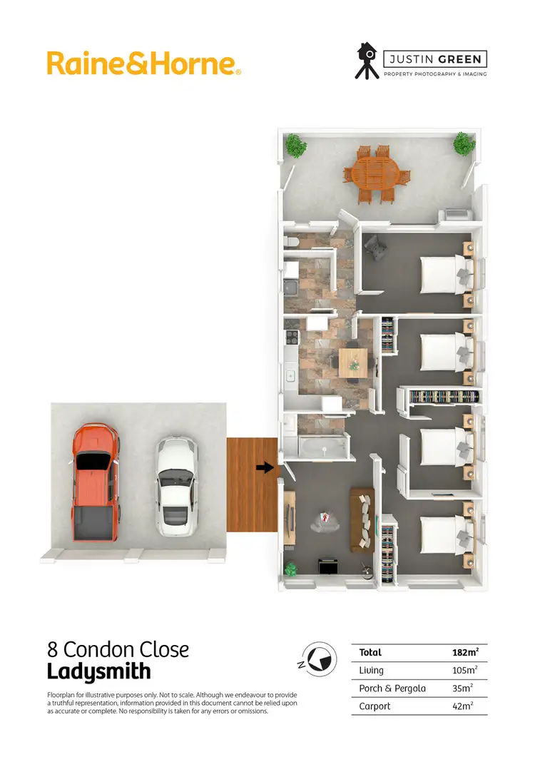 Floorplan of Homely house listing, 8 Condon Close, Ladysmith NSW 2652