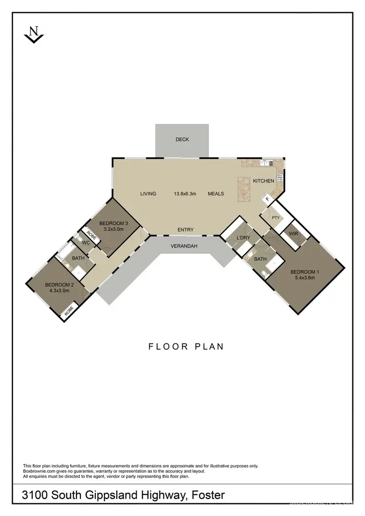 Floorplan of Homely rural property listing, 3100 South Gippsland Highway, Foster VIC 3960