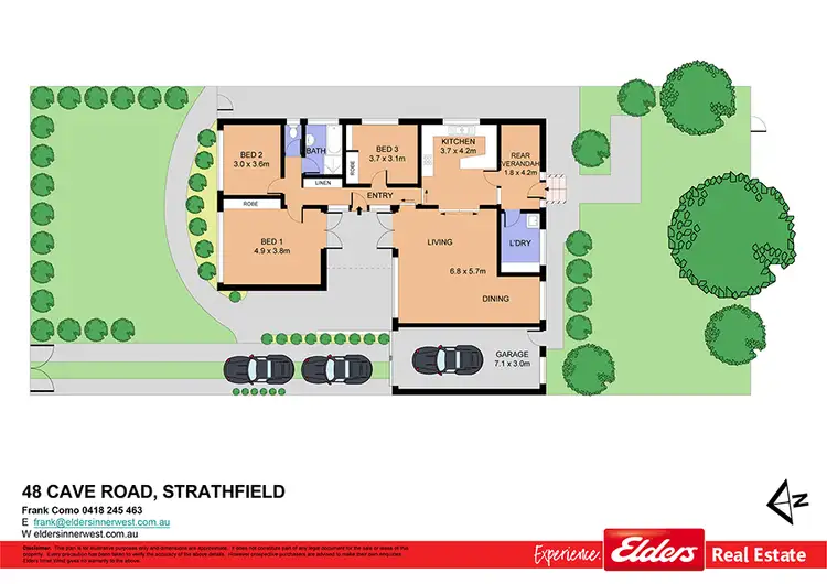 Floorplan of Homely house listing, 48 Cave Road, Strathfield NSW 2135