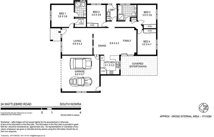 Floorplan of Homely house listing, 24 Wattlebird Road, South Nowra NSW 2541