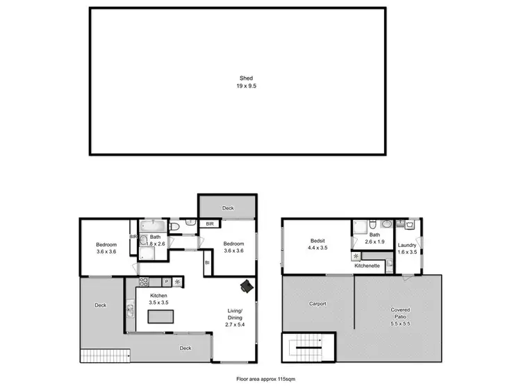 Floorplan of Homely house listing, 266 Gilling Brook Road, Forcett TAS 7173