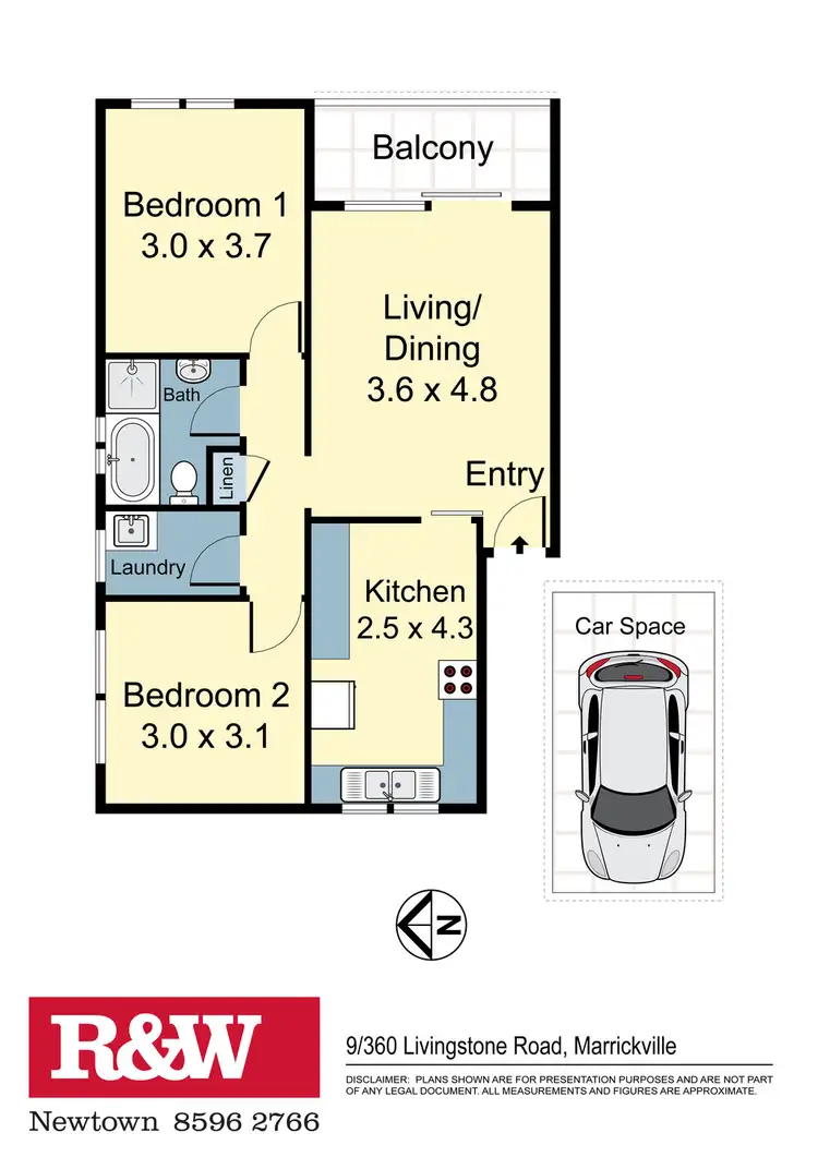 Floorplan of Homely apartment listing, 9/360 Livingstone Road, Marrickville NSW 2204