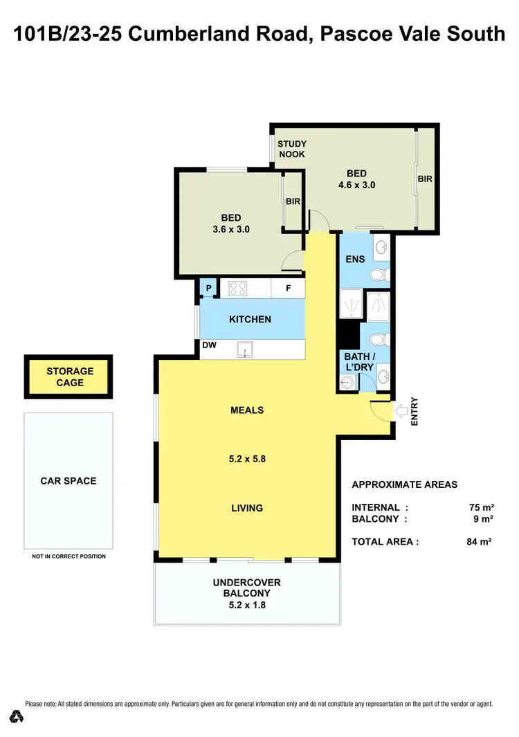 Floorplan of Homely apartment listing, 101B/23-25 Cumberland Road, Pascoe Vale South VIC 3044