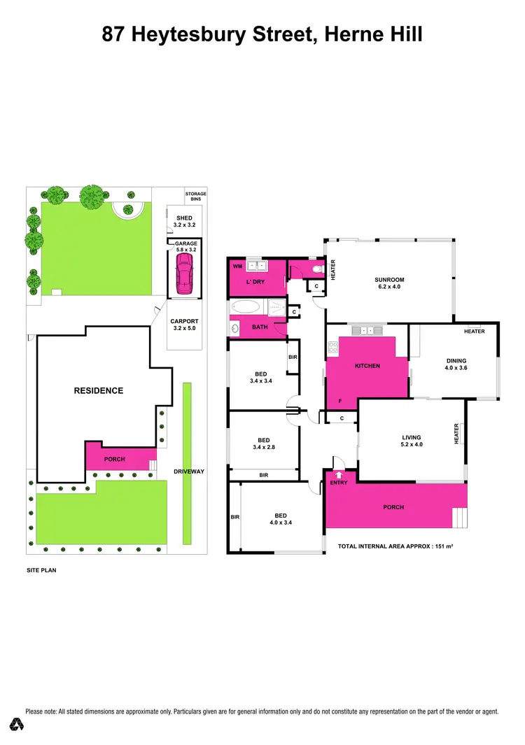 Floorplan of Homely house listing, 87 Heytesbury St, Herne Hill VIC 3218