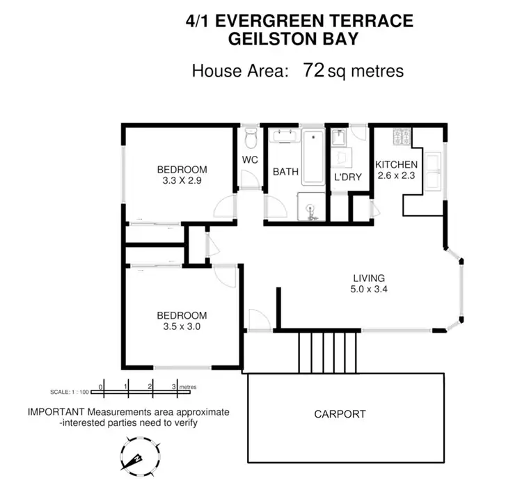 Floorplan of Homely villa listing, 4/1 Evergreen Terrace, Geilston Bay TAS 7015