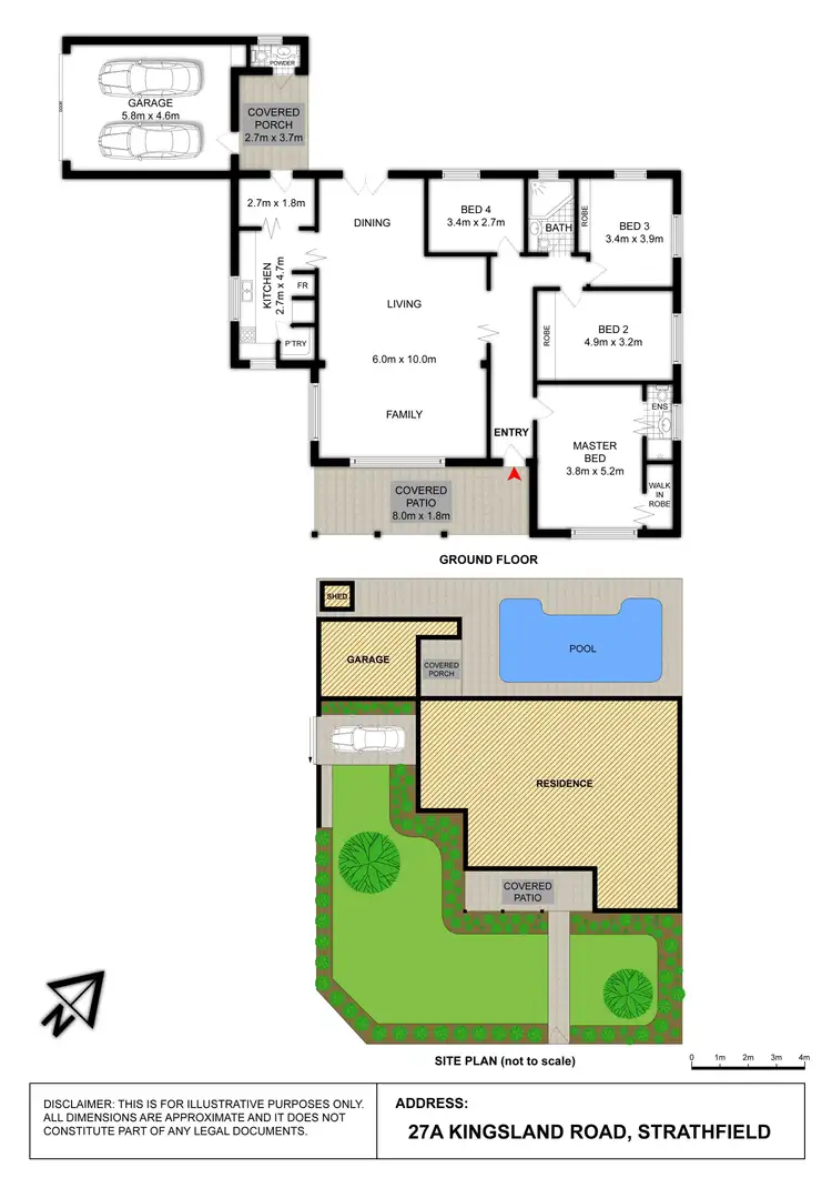 Floorplan of Homely house listing, 27A KINGSLAND ROAD, Strathfield NSW 2135