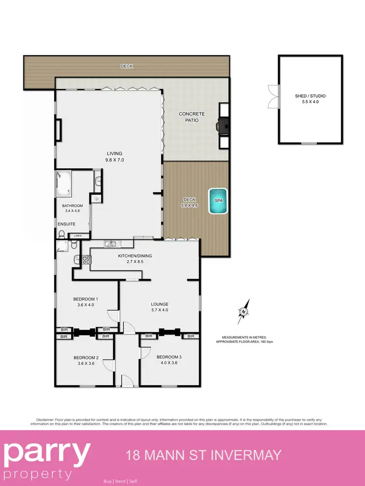 Floorplan of Homely house listing, 18 Mann Street, Invermay TAS 7248
