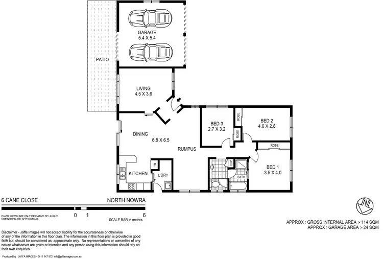 Floorplan of Homely house listing, 6 Cane Close, North Nowra NSW 2541