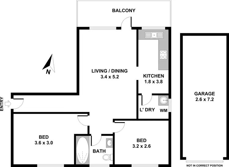 Floorplan of Homely unit listing, 12/39 Meadow Crescent, Meadowbank NSW 2114