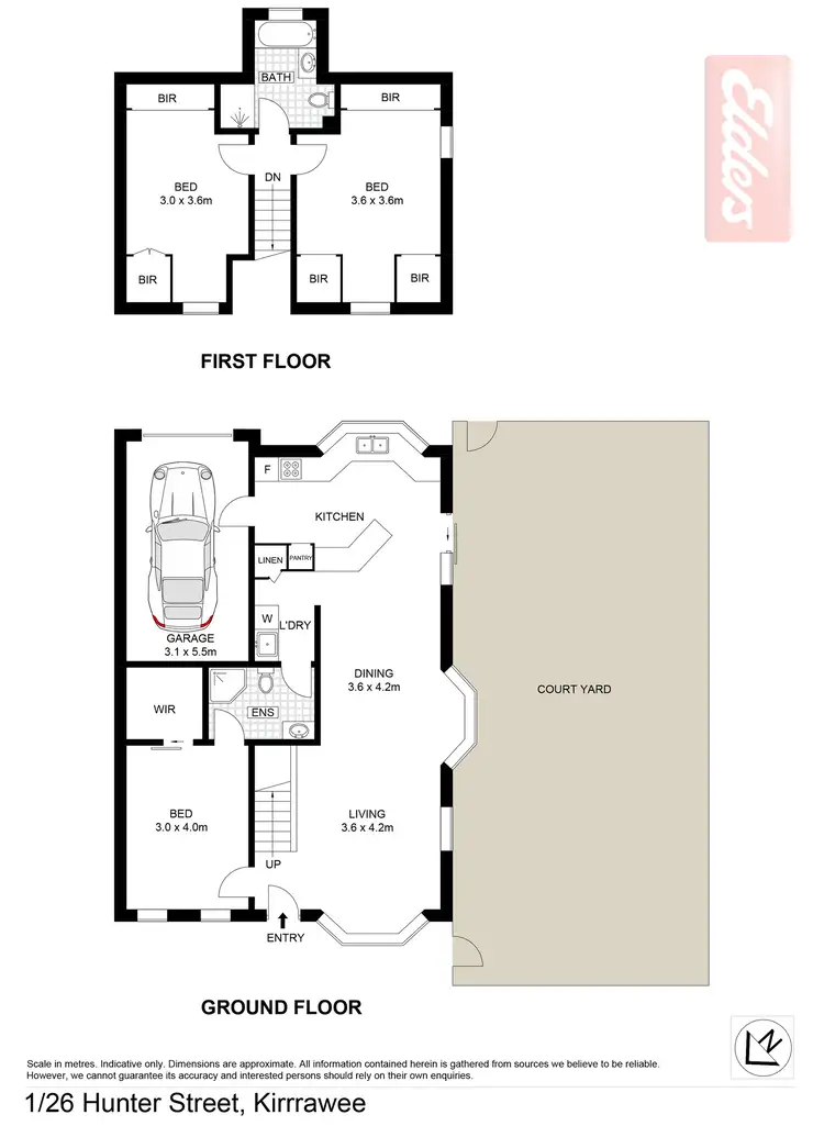 Floorplan of Homely townhouse listing, 1/26 Hunter Street, Kirrawee NSW 2232