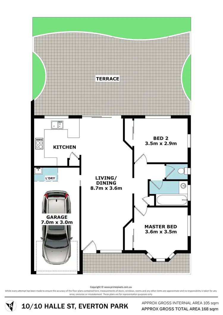 Floorplan of Homely townhouse listing, 10 / 10 Halle St, Everton Park QLD 4053