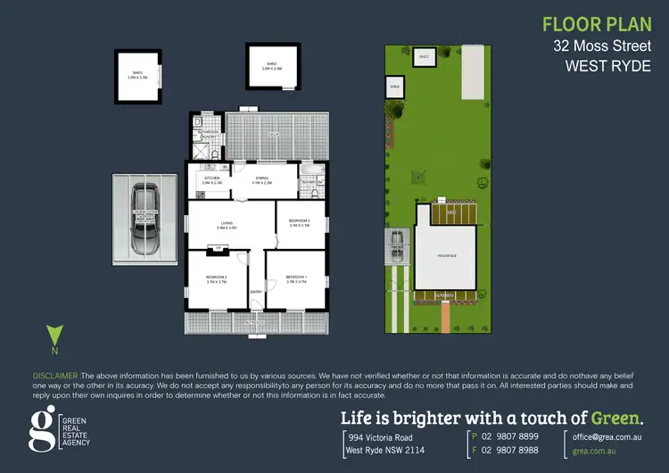Floorplan of Homely house listing, 32 Moss Street, West Ryde NSW 2114