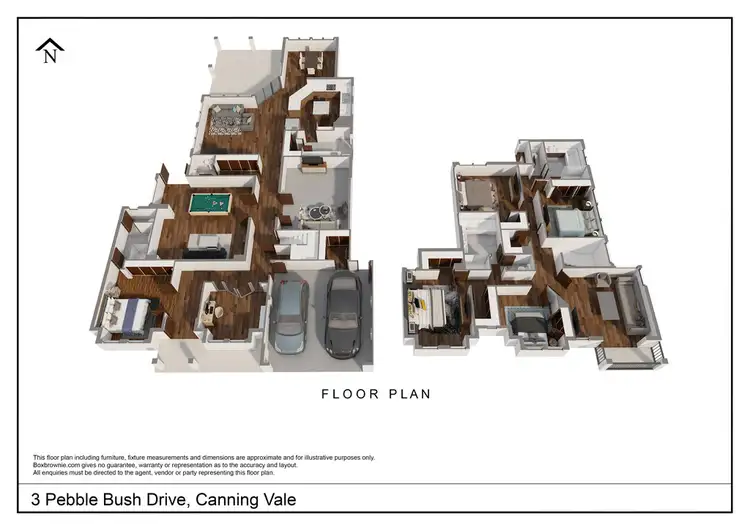 Floorplan of Homely house listing, 3 Pebble Bush Drive, Canning Vale WA 6155