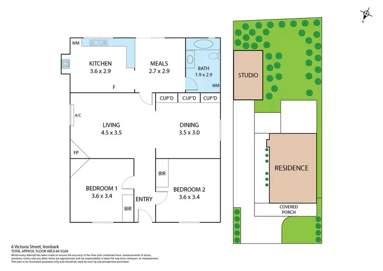 Floorplan of Homely house listing, 6 Victoria Street, Ironbark VIC 3550