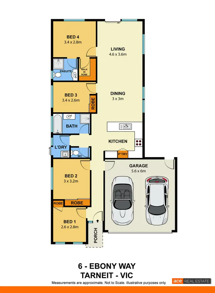 Floorplan of Homely house listing, 6 Ebony Way, Tarneit VIC 3029