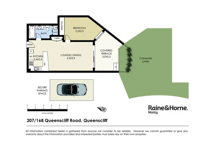 Floorplan of Homely apartment listing, 207/168 Queenscliff Road, Queenscliff NSW 2096