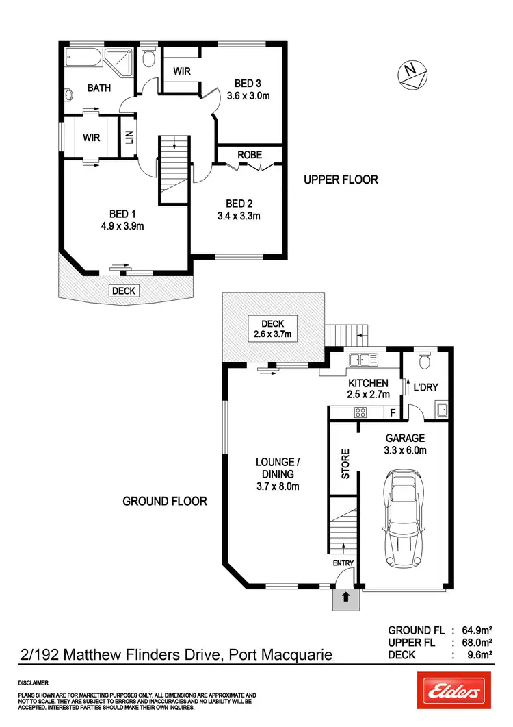 Floorplan of Homely townhouse listing, 2/192 Matthew Flinders Drive, Port Macquarie NSW 2444