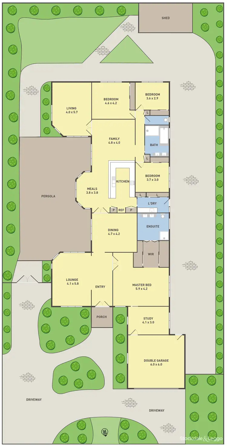 Floorplan of Homely house listing, 10 Kirkham Drive, Greenvale VIC 3059