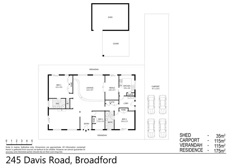 Floorplan of Homely rural property listing, 245 Davis Road, Broadford VIC 3658