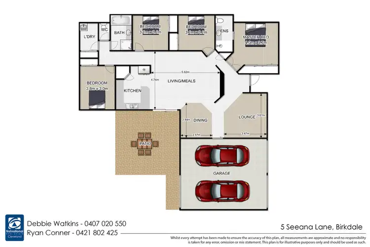 Floorplan of Homely house listing, 5 Seeana Lane, Birkdale QLD 4159