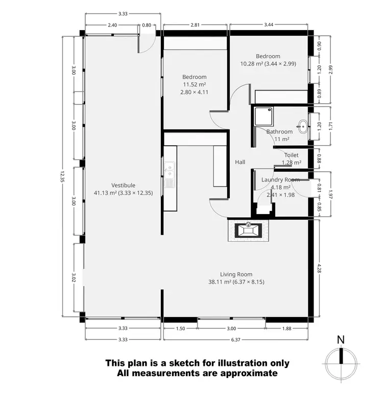 Floorplan of Homely rural property listing, 377 Swamp Creek Road, Thornton VIC 3712