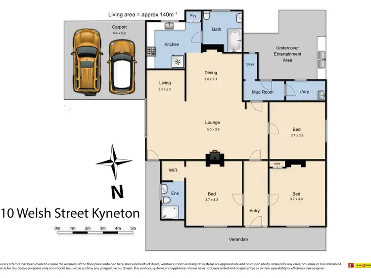 Floorplan of Homely house listing, 10 Welsh Street, Kyneton VIC 3444
