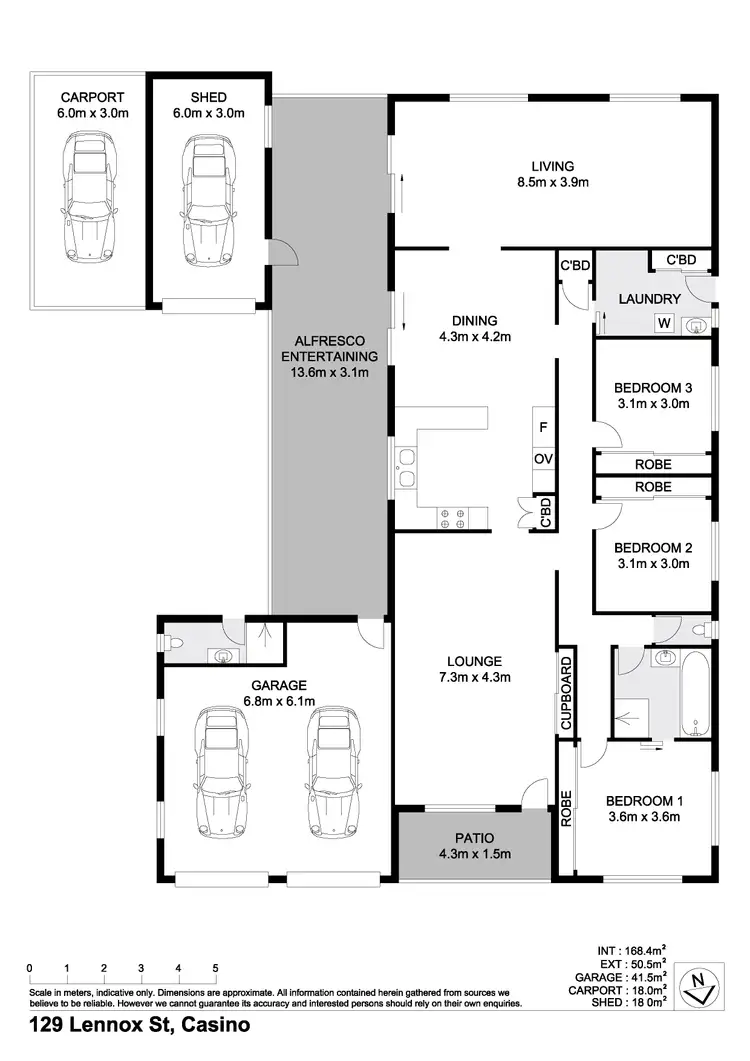 Floorplan of Homely house listing, 129 Lennox Street, Casino NSW 2470