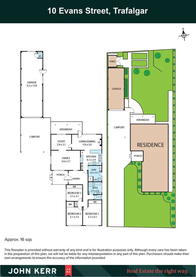 Floorplan of Homely house listing, 10 Evans Street, Trafalgar VIC 3824