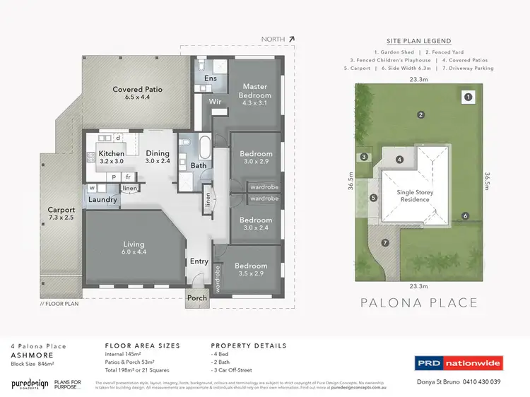 Floorplan of Homely house listing, 4 Palona Place, Ashmore QLD 4214