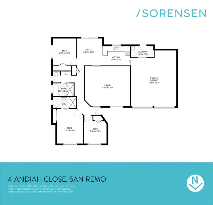 Floorplan of Homely house listing, 4 Andiah Close, San Remo NSW 2262