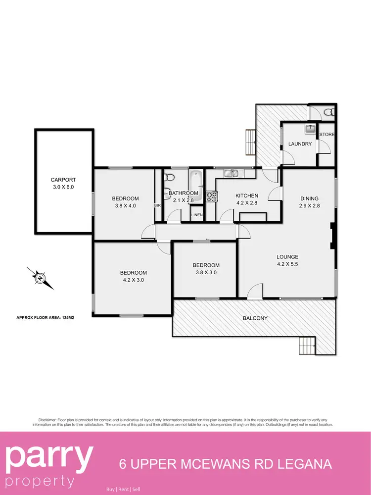 Floorplan of Homely house listing, 6 Upper Mcewans Road, Legana TAS 7277