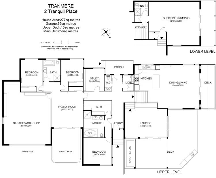 Floorplan of Homely house listing, 2 Tranquil Place, Tranmere TAS 7018