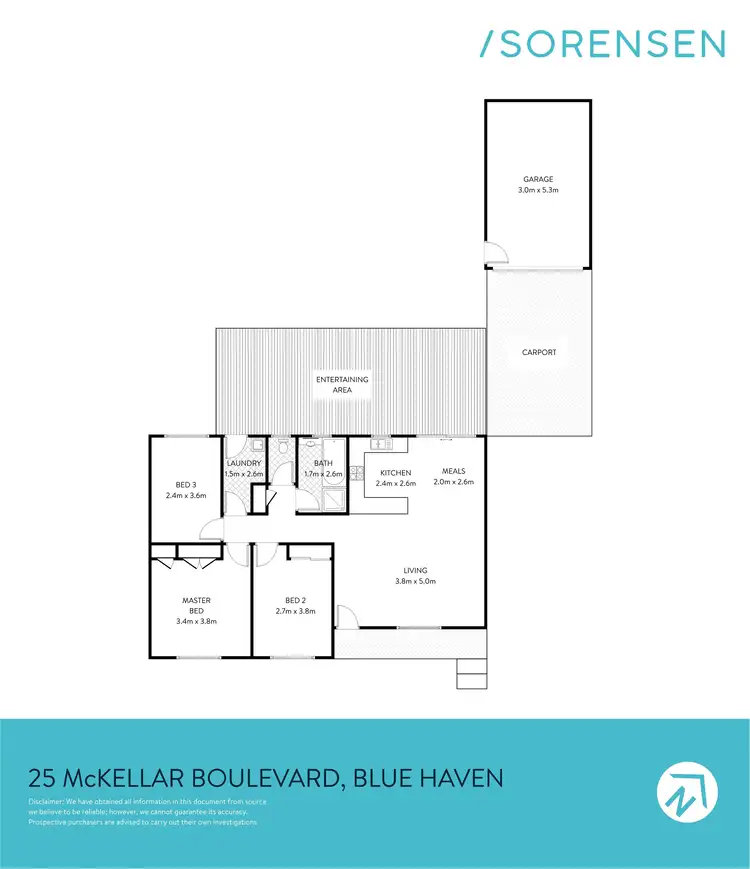 Floorplan of Homely house listing, 25 McKellar Boulevard, Blue Haven NSW 2262